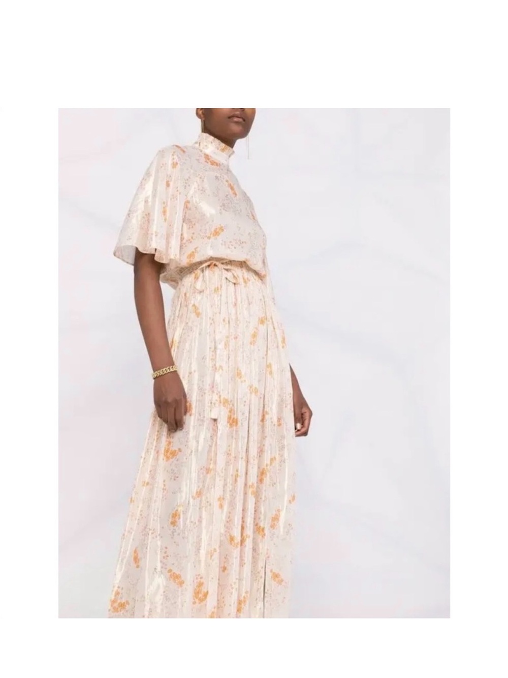Zadig & Voltaire Rose Floral Shimmer Dress